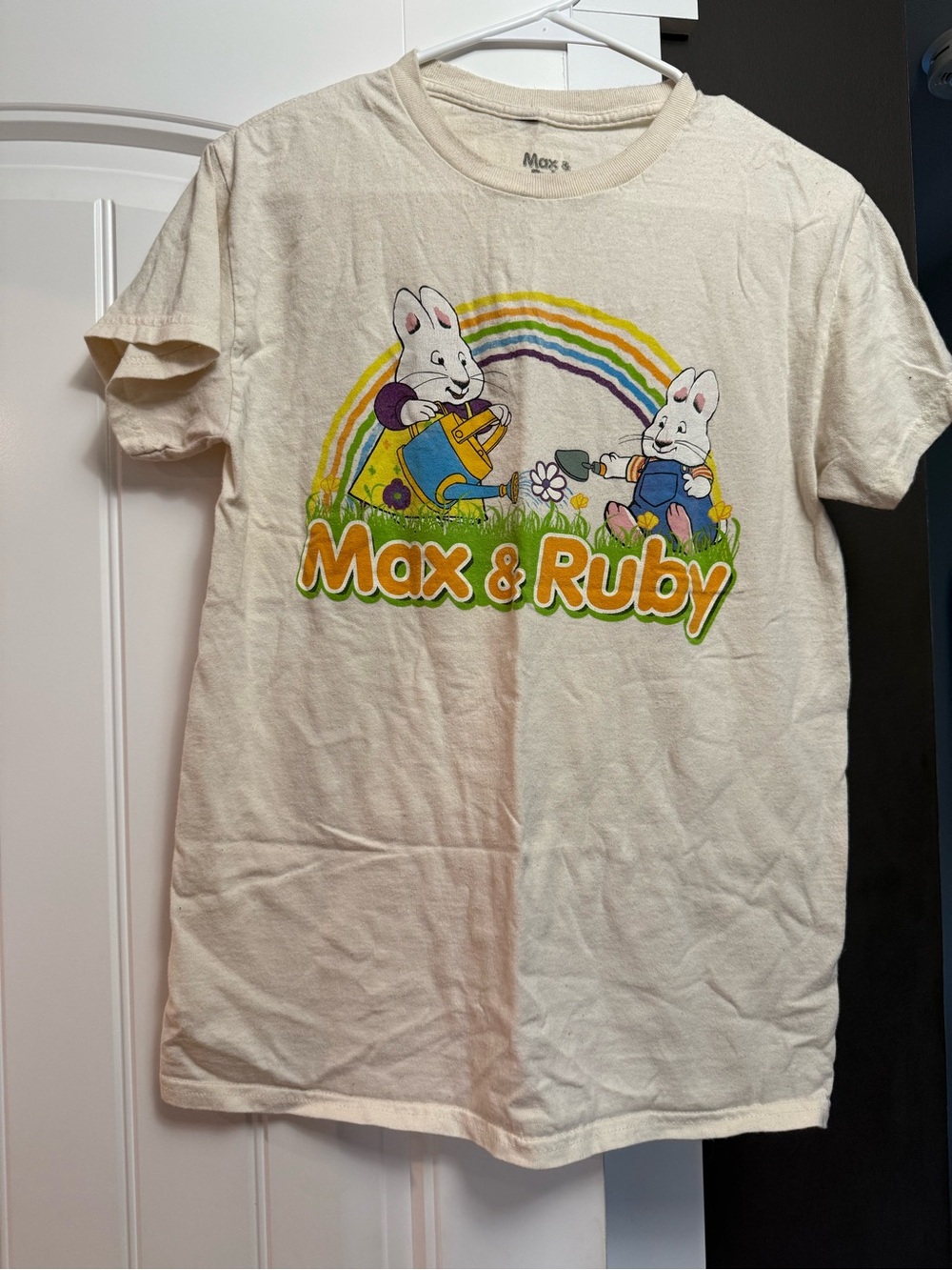 Cream Graphic Short Sleeve Tee